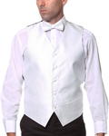 Ferrecci Mens PV300 - Beige with Black Back Adjustable Diamond Vest Set