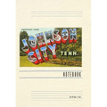 Vintage Lined Notebook Greetings from Johnson City, Tennessee - Paperback