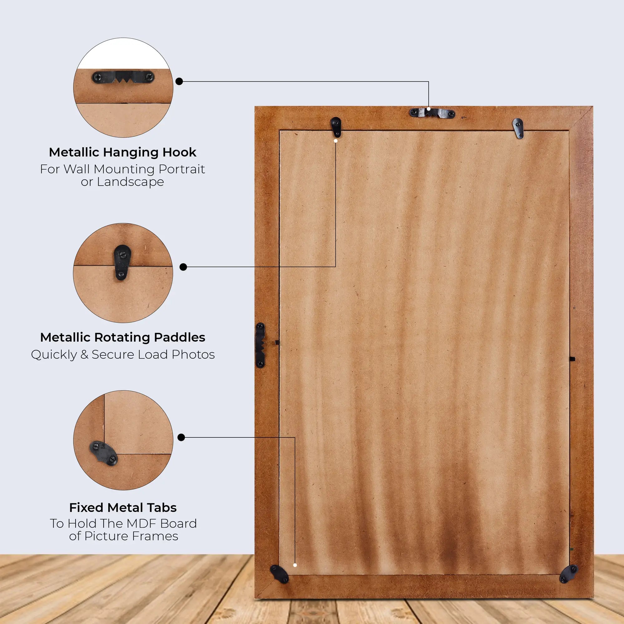 Make To Order Classic Orange Mirror Bone Inlay Collection in 8 Sizes