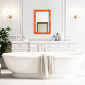 Make To Order Classic Orange Mirror Bone Inlay Collection in 8 Sizes