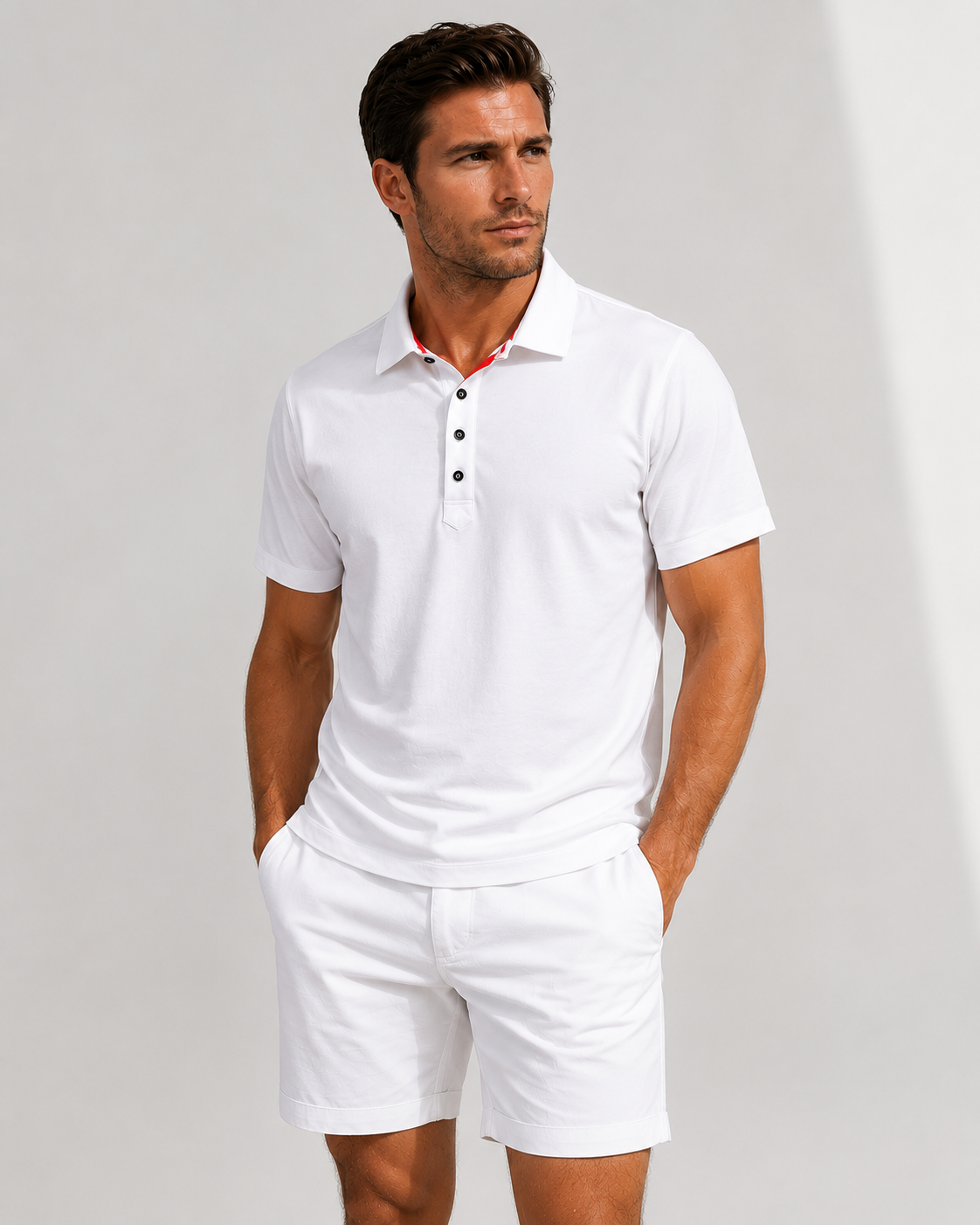 Buki Cinqo Polo 2-Pack - White/Julep