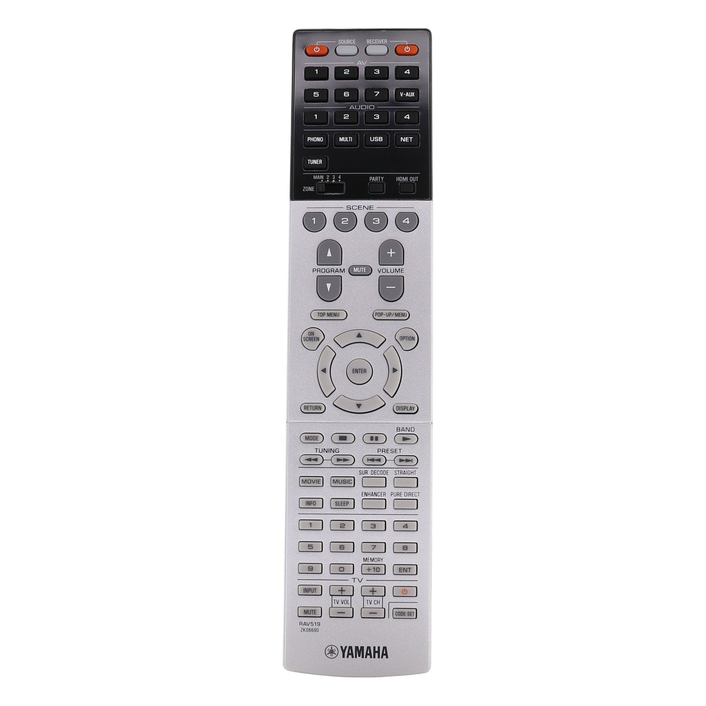 Yamaha RAV519 A/V Receiver Remote Control - ZK066900