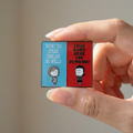 "You Speak English So Well" Square Enamel Pin | Lapel Pin Badge
