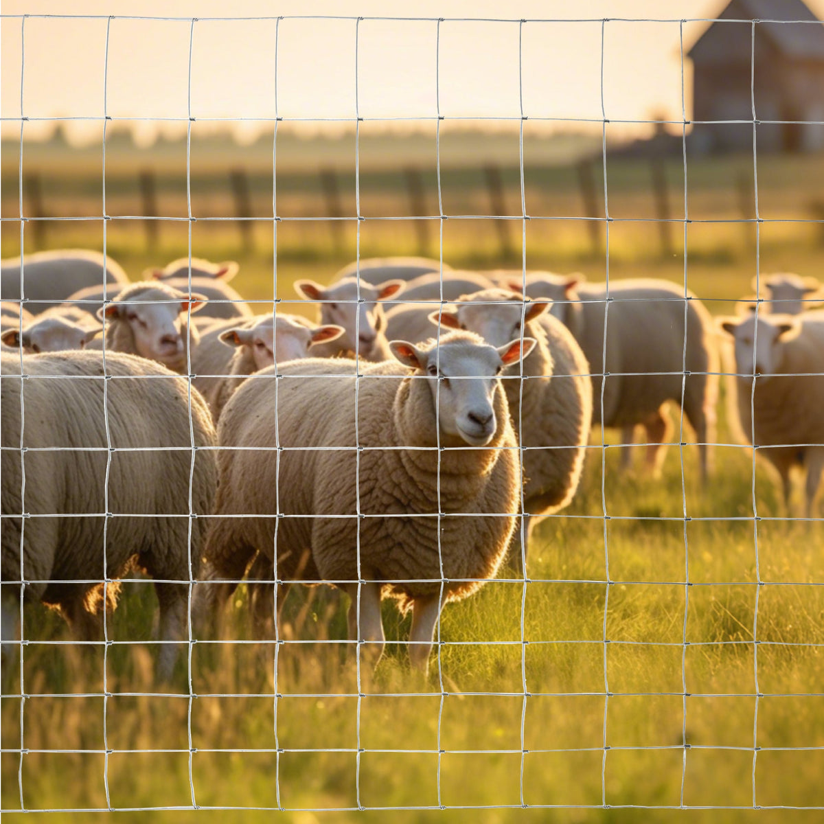 5x164 ft Advanced Weave Wire Fencing with Galvanized Finish - Silver