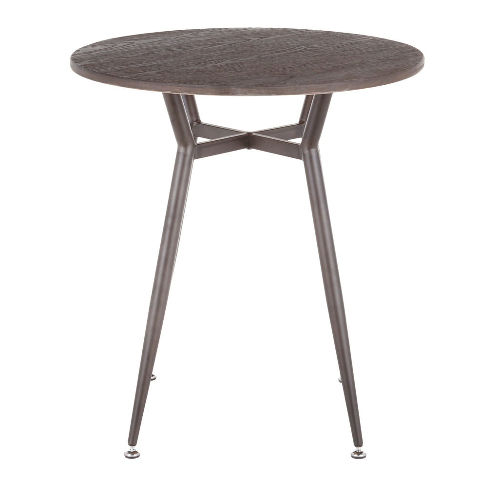 Round Dinette Table in Antique Metal