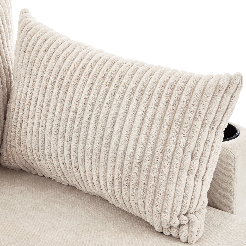 113.4" Sectional Sofa Pull-out Sofa Bed