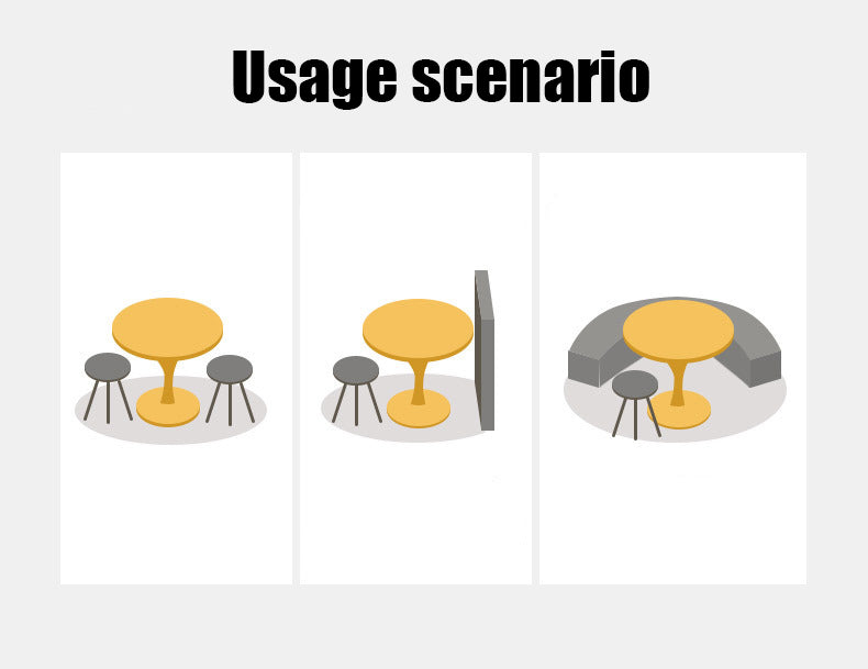 Black Round Modern Dining Table