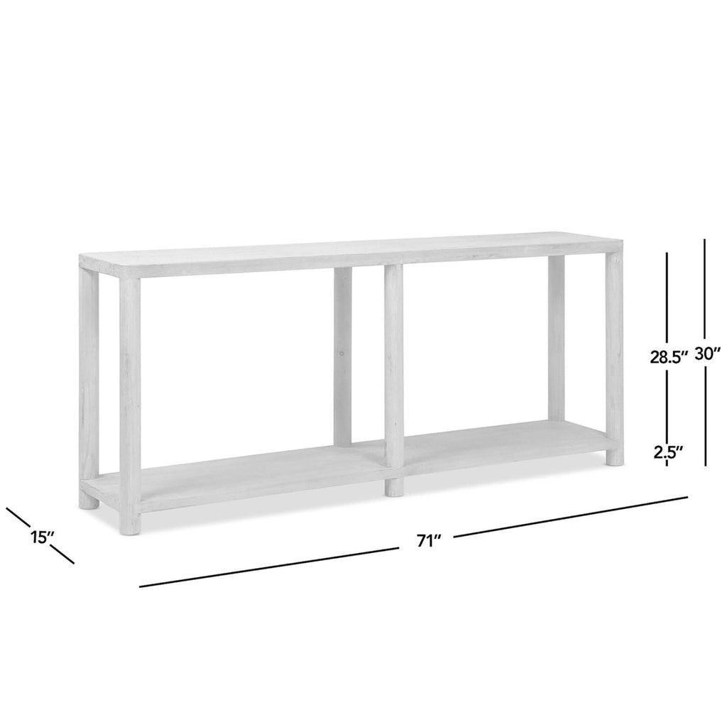 Milo - Console Table With Lower Shelf - Natural