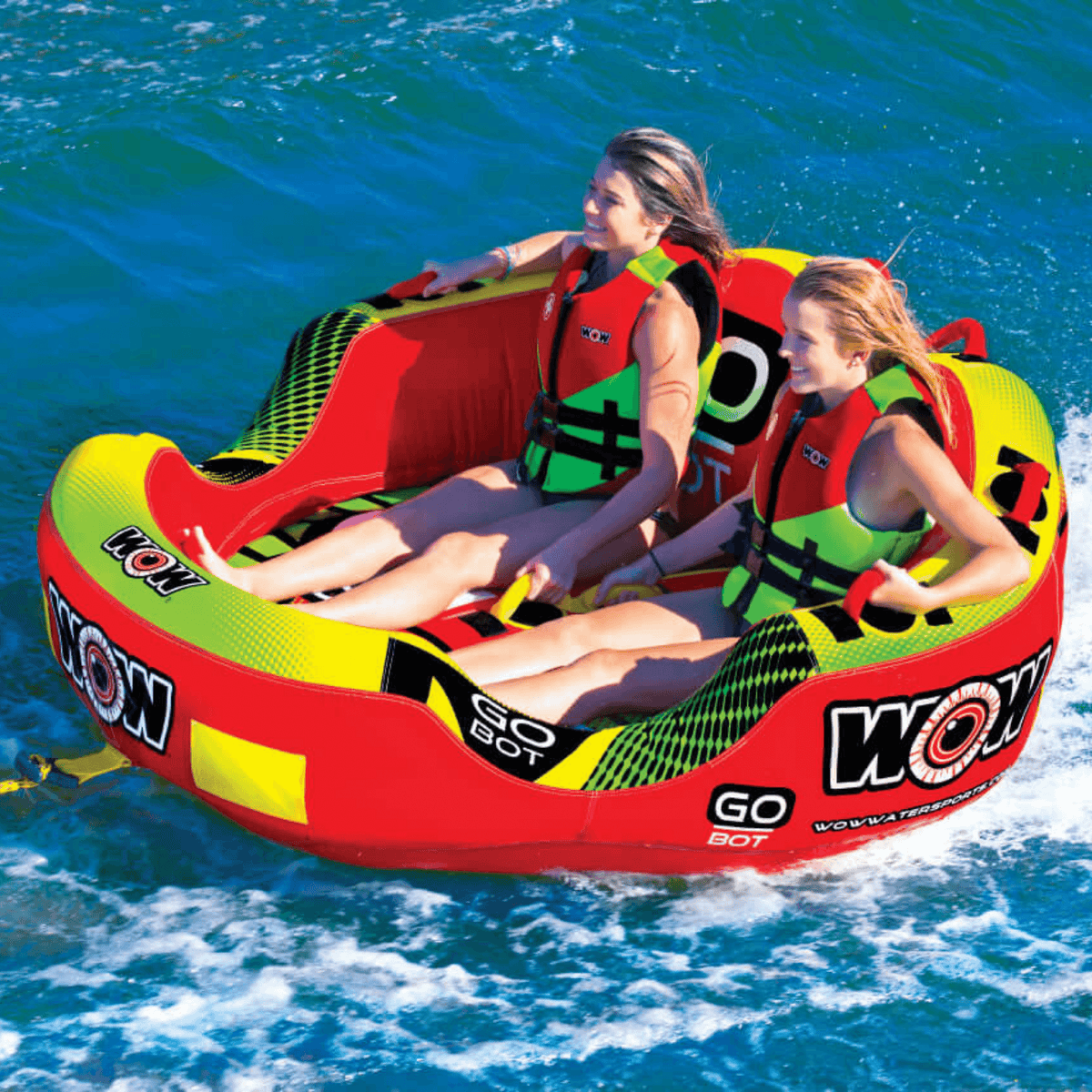 WOW Watersports Go Bot Towable Water Tube for 1 to 2 Riders