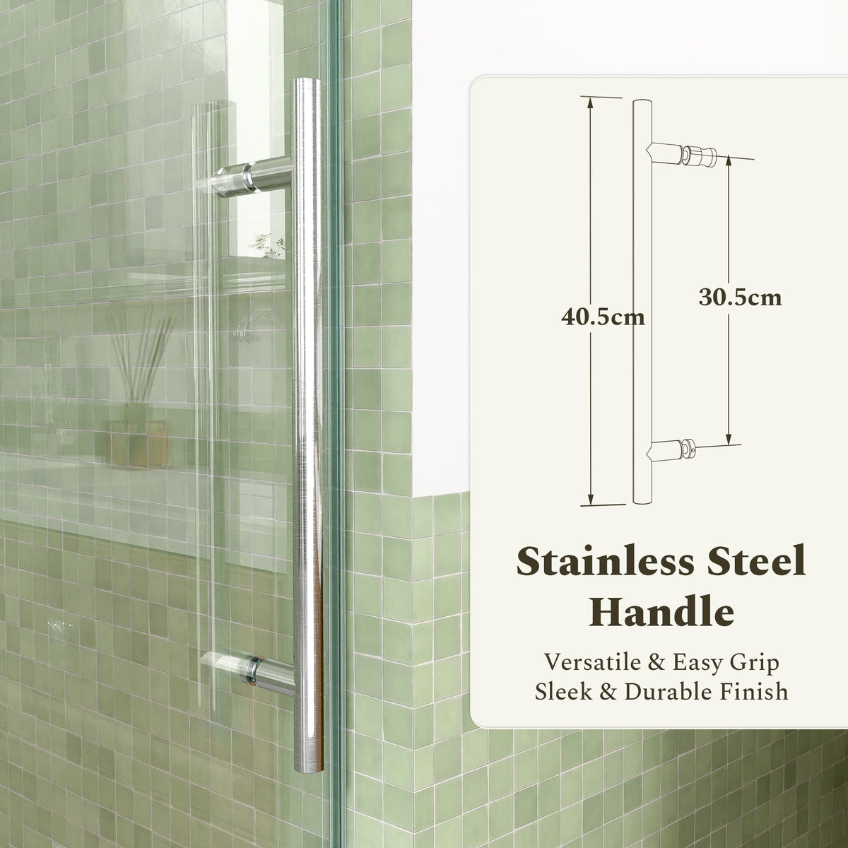 Frameless Sliding Tub Shower Door Enclosure