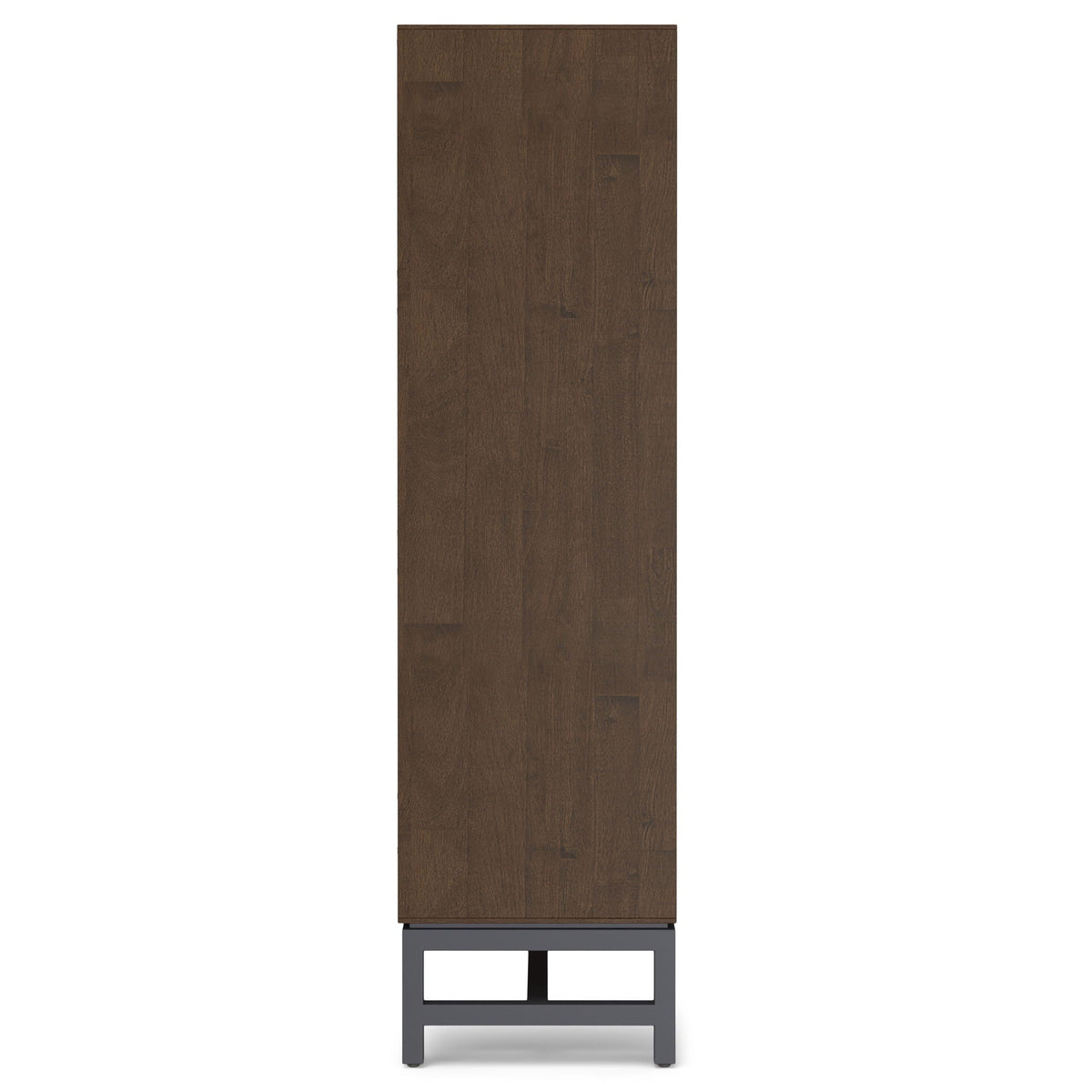 Walnut Brown Cube Organizer Bookcase with Drawers - 9 Cubes