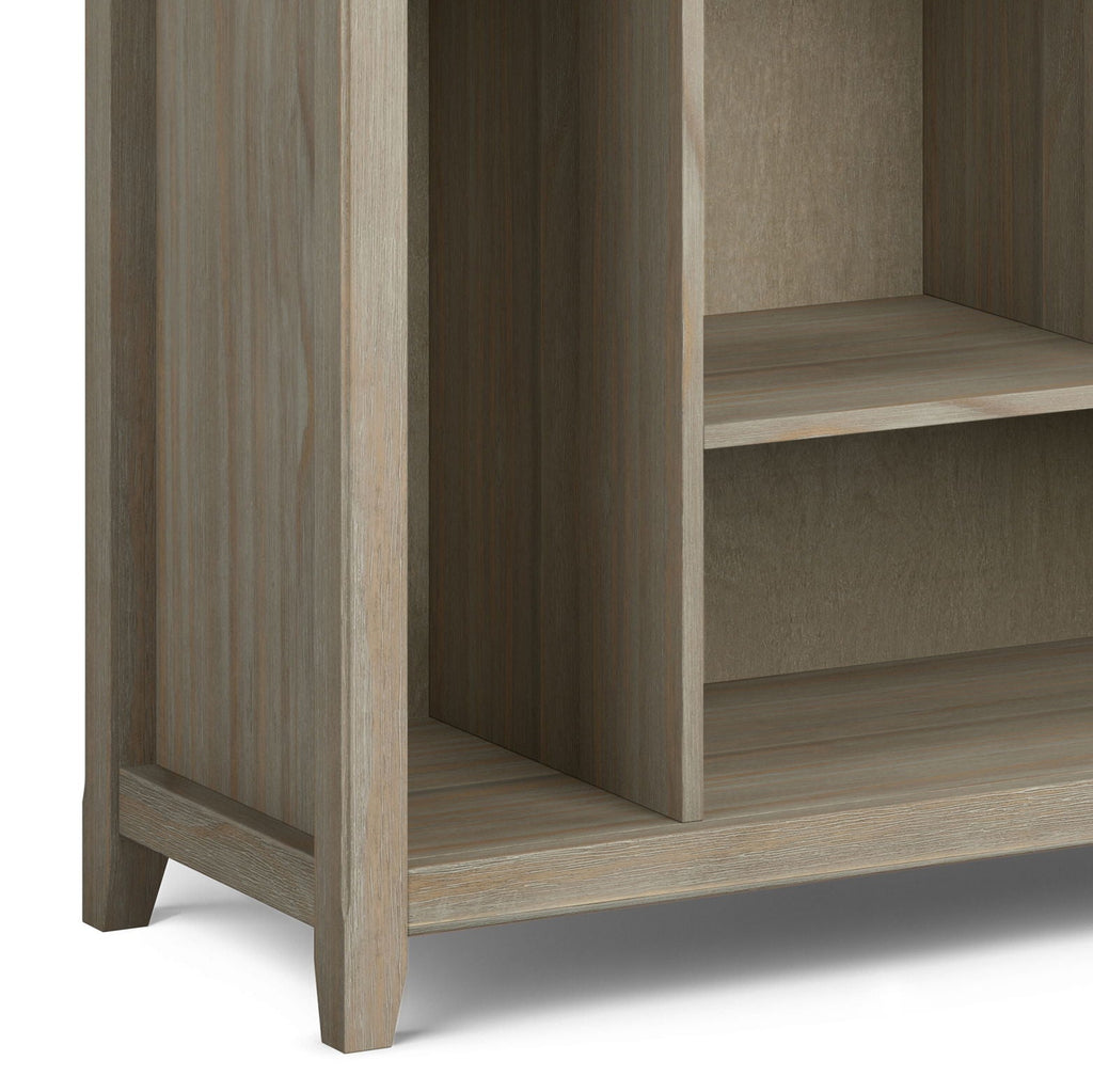 Multi Cube Bookcase and Storage Unit with Eight Storage Cubbies - Black, Gray, White, Dark Brown