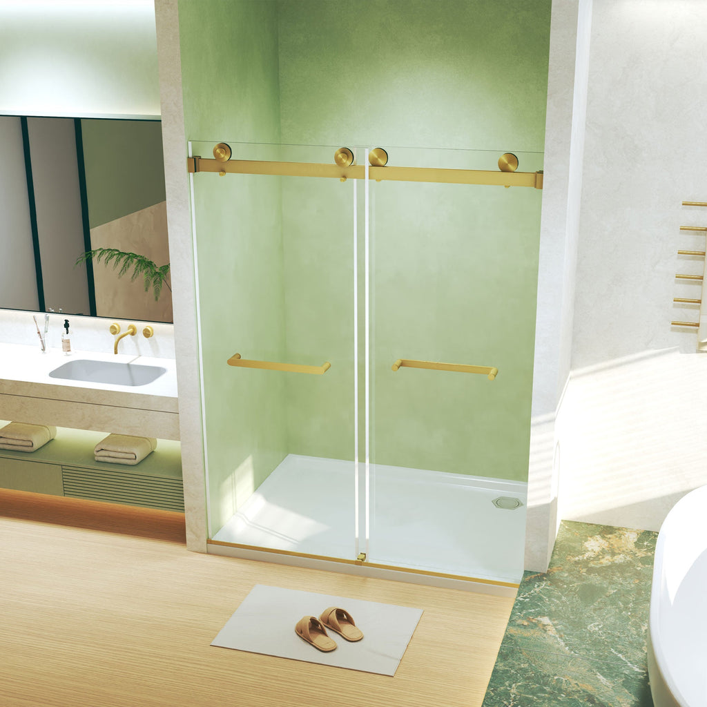 Frameless Double Sliding Shower Door