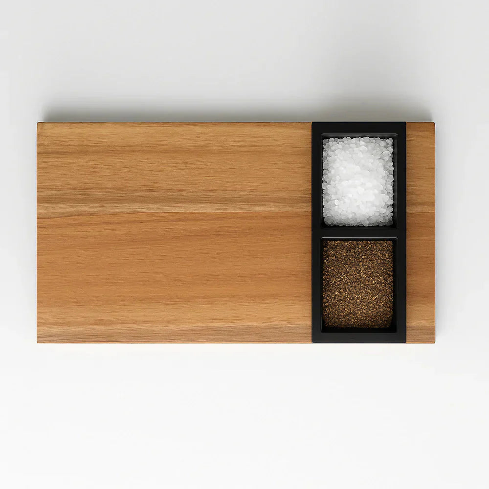 Handcrafted Serving Board with Concrete – Creme Series
