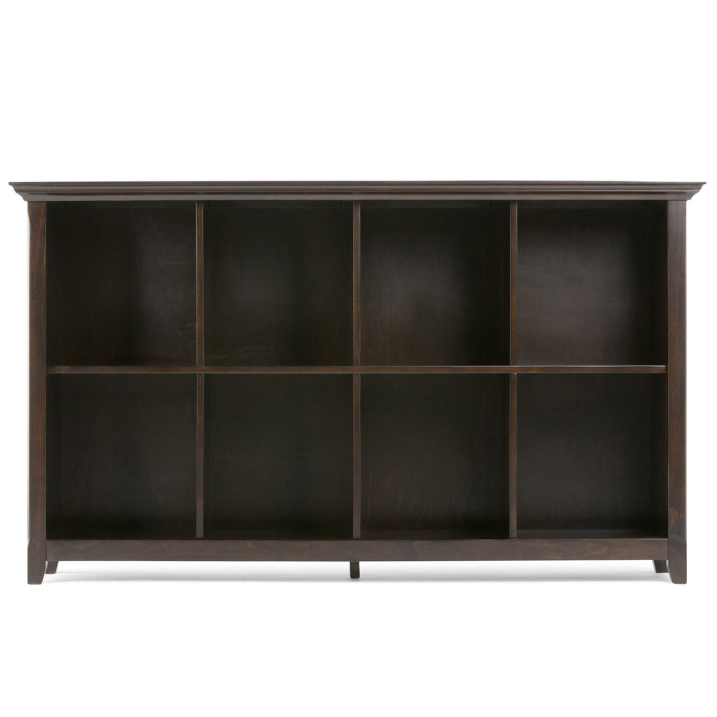Amherst Cube Storage Bookcase with Large Cubbies - Dark Brown, Dark Gray, or White