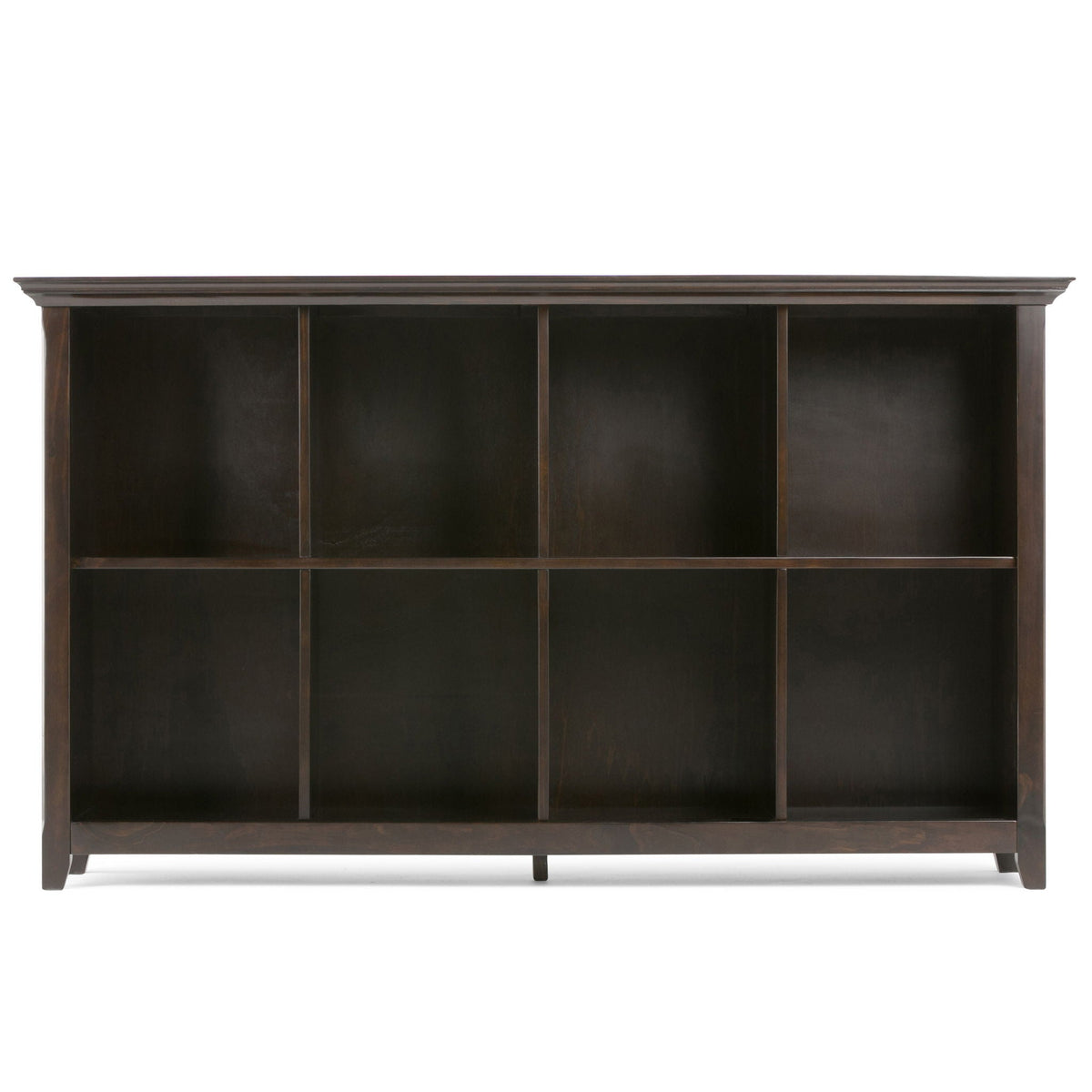 Amherst Cube Storage Bookcase with Large Cubbies - Dark Brown, Dark Gray, or White