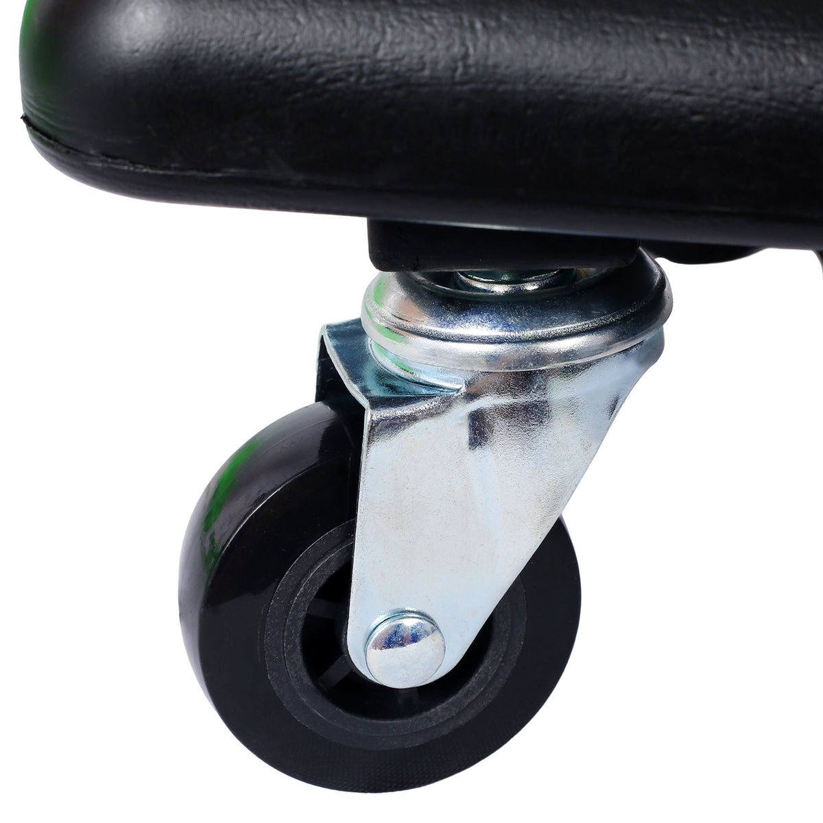 Rolling Detailing Creeper Seat with Removable Tool Trays - Green