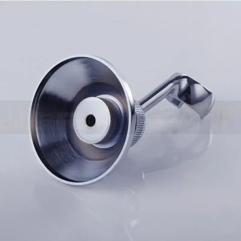 DecorBites™ Brass Handheld Shower Holder Bracket, Chrome Finish, Wall Mounted, Adjustable Angle