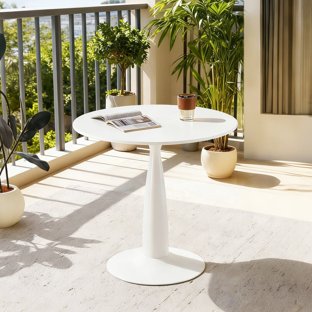 31.5 Inch Mid-Century Modern Pedestal Table