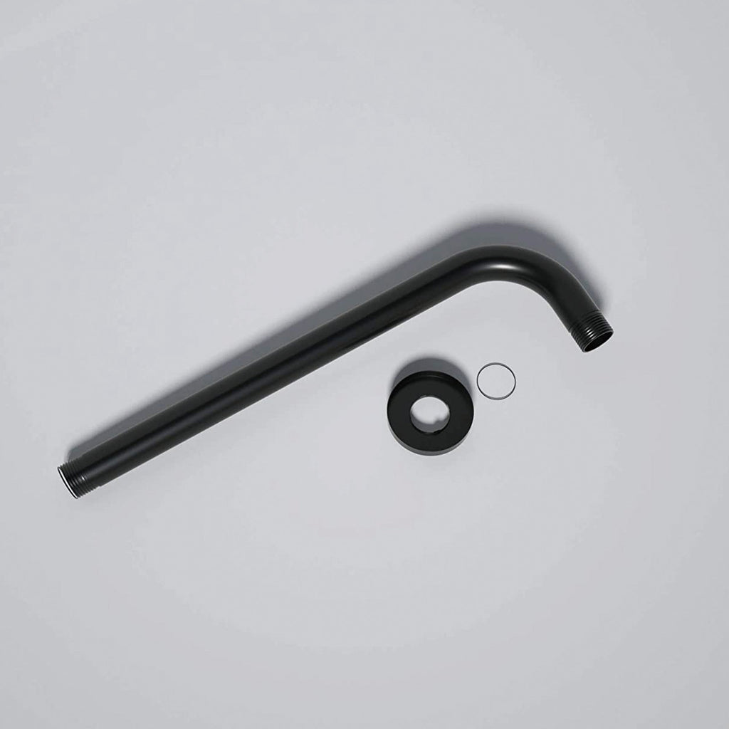 16" Shower Arm with Flange, Matte