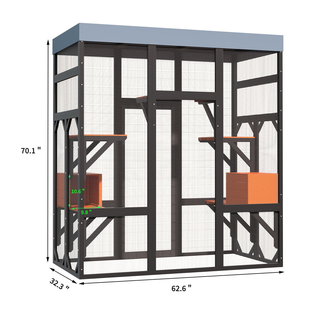 Premium Solid Wood Pet Enclosure