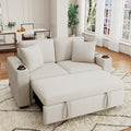 60.6" Modern Loveseat Sofa Pull-out Sofa Bed