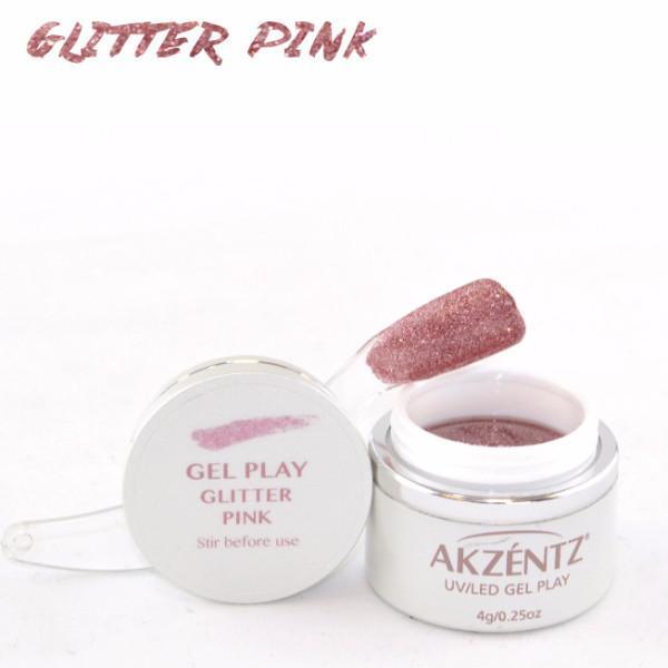 Akzentz Gel Play - Glitter Pink