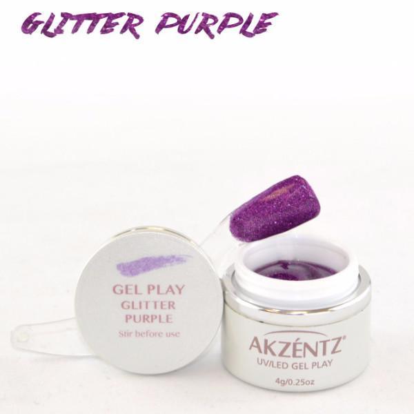 Akzentz Gel Play - Glitter Purple