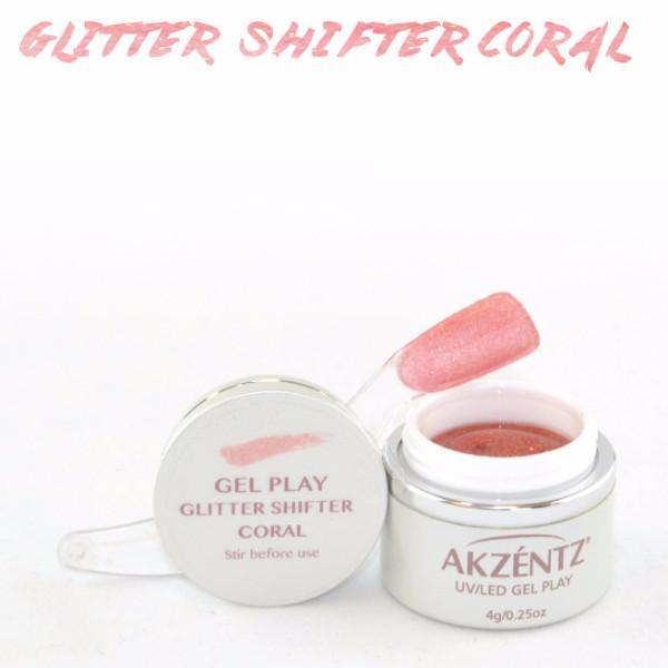 Akzentz Gel Play - Glitter Shifter Coral