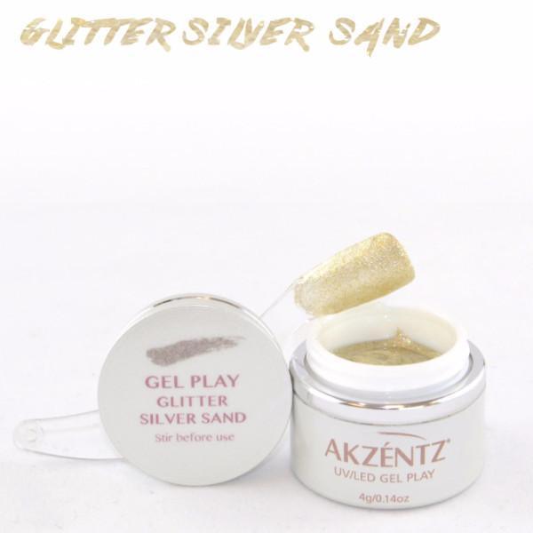 Akzentz Gel Play - Glitter Silver Sand