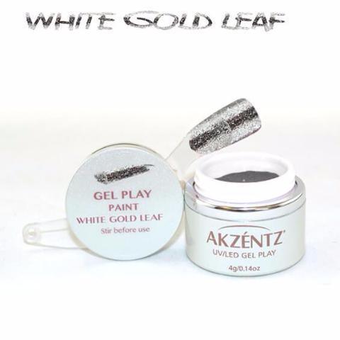 Akzentz Gel Play - Glitz White Gold Leaf