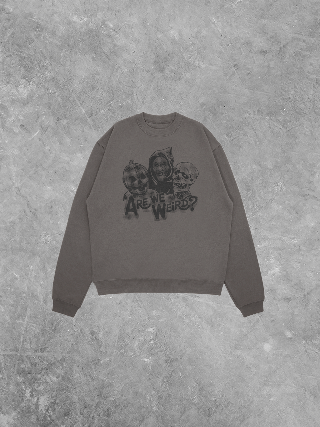Underground Original Design: Are We Weird, Halloween AS Relaxed Sweatshirt