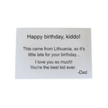 Thank You Gift Creative Paper Card