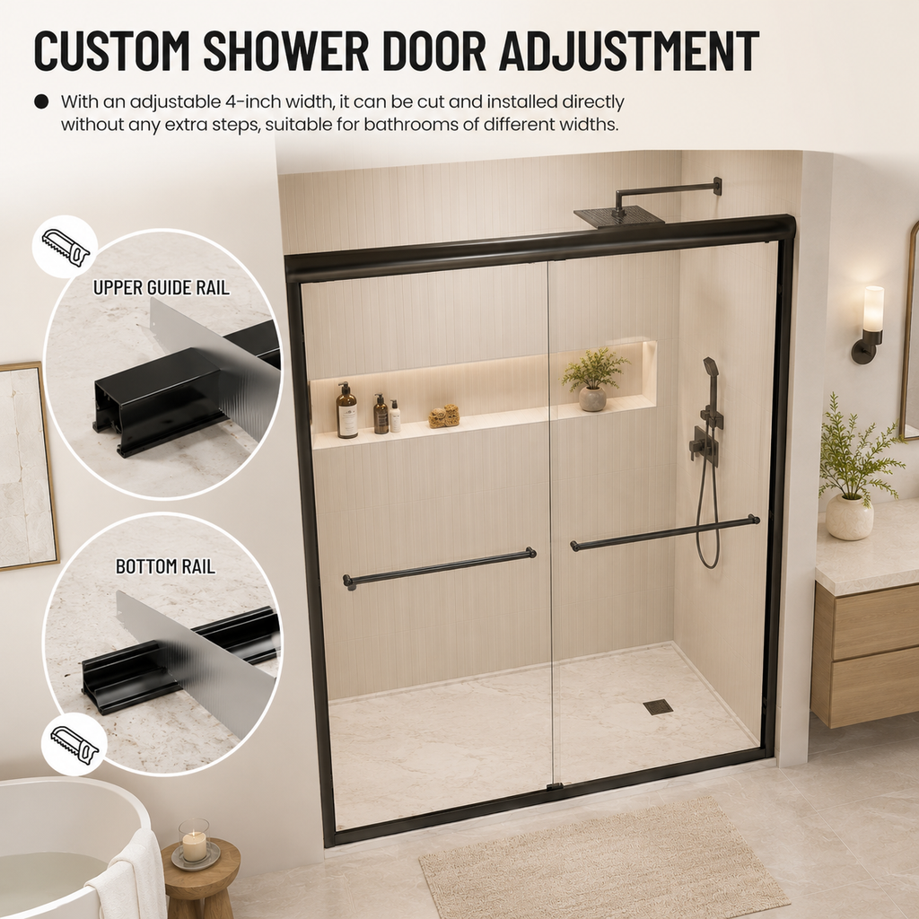 Framed Double Sliding Shower Door