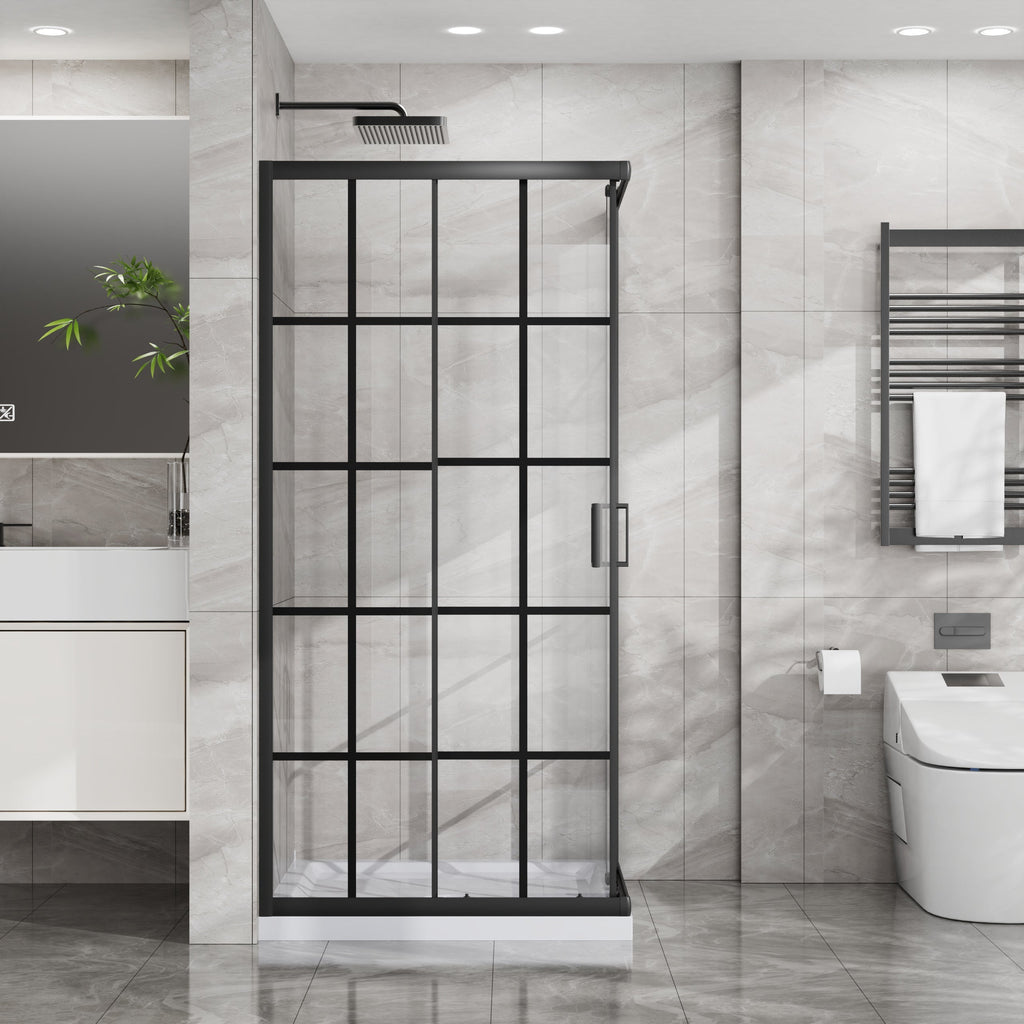 Goodyo Corner Shower Door 36 in. D x 36 in. W x 72 in. H