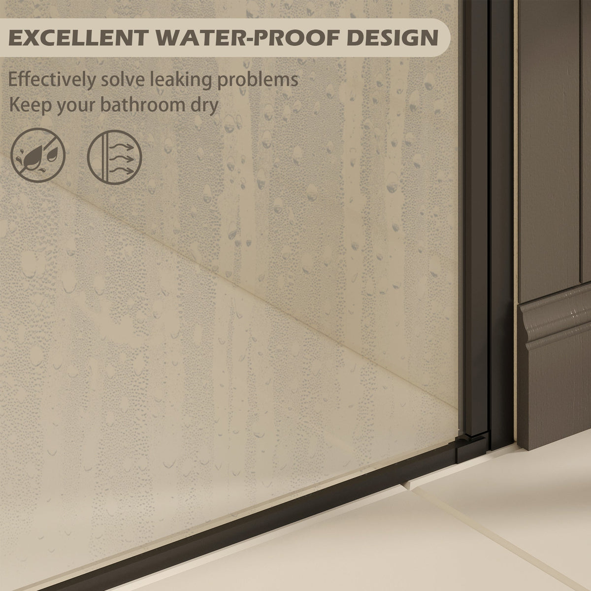 27-28" W × 72" H Frameless Pivot Shower Door