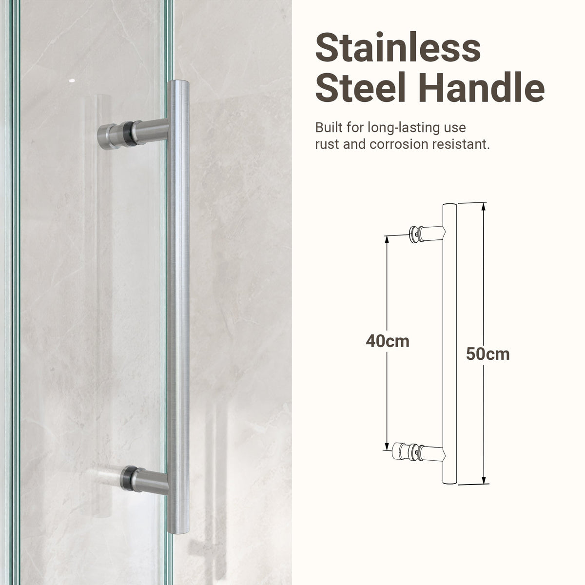 56"-60"W*72" H Frameless Single Sliding Shower Door