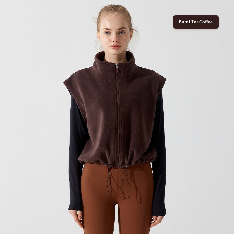 Warm Winter Fleece Vest For Women Wearable Outdoors