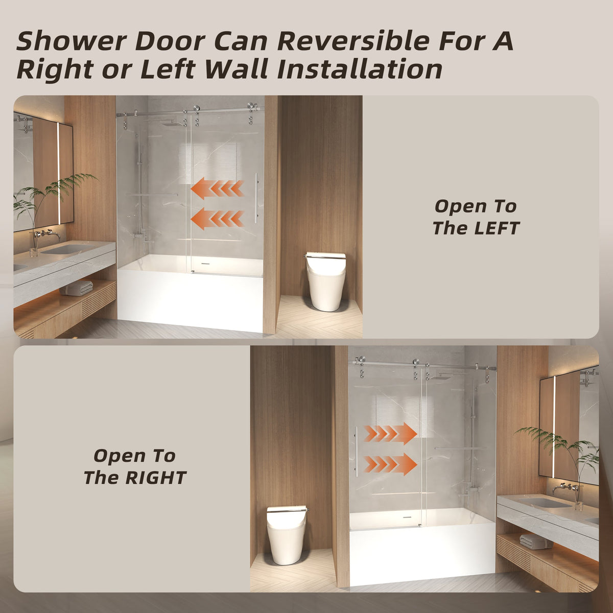 Frameless Sliding Bathtub Door