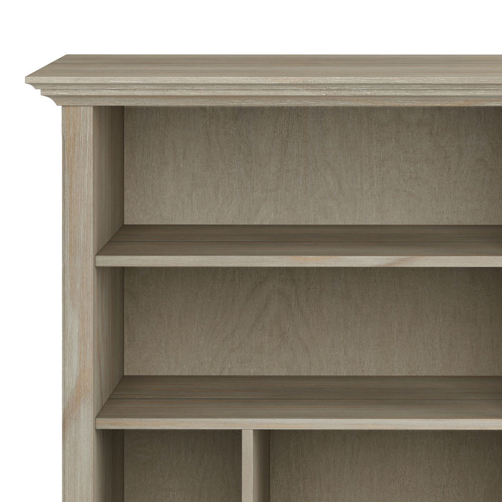 Multi Cube Bookcase and Storage Unit with Eight Storage Cubbies - Black, Gray, White, Dark Brown