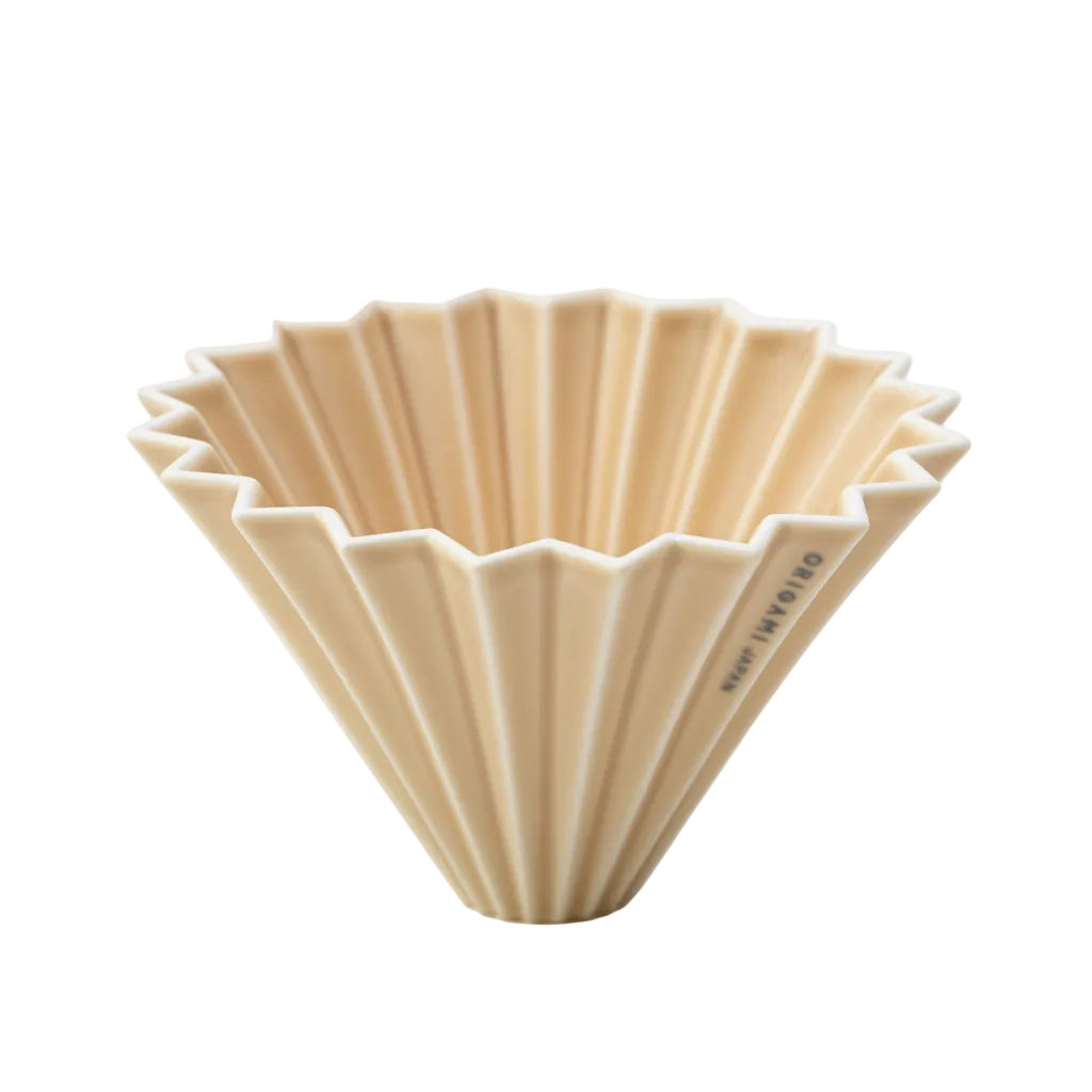 Origami - Pour Over Coffee Dripper - Porcelain - Matte Beige
