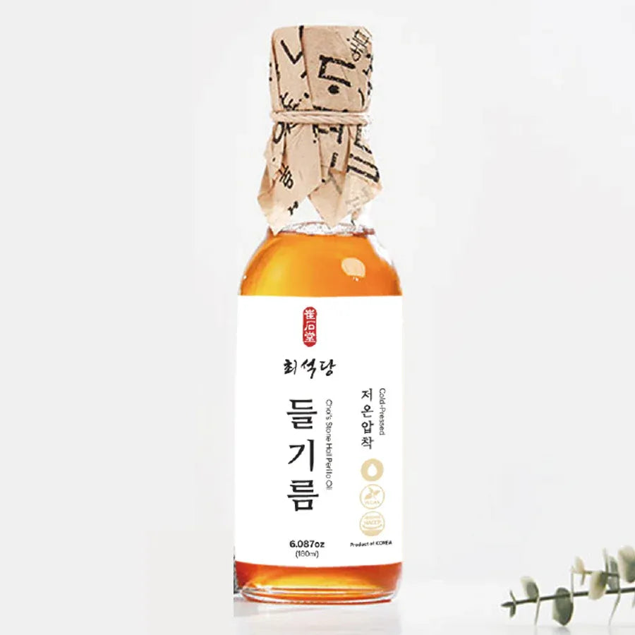 Premium Cold Pressed Sesame / Perilla Oil from Korea (180ml, 6.08 fl oz)