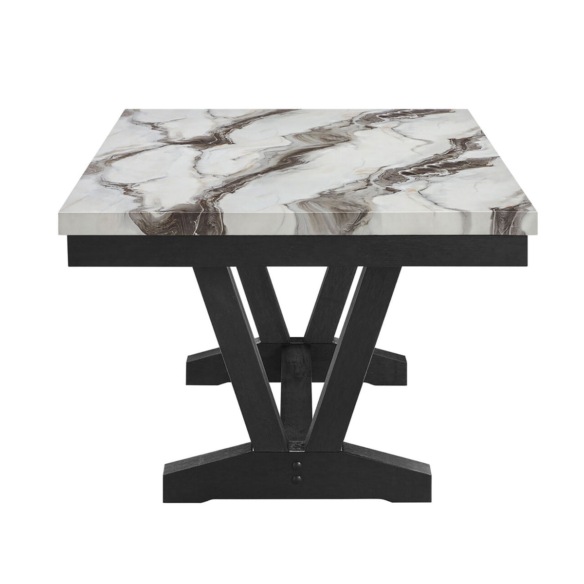 Panda - Dining Table And Trestle Base - Black