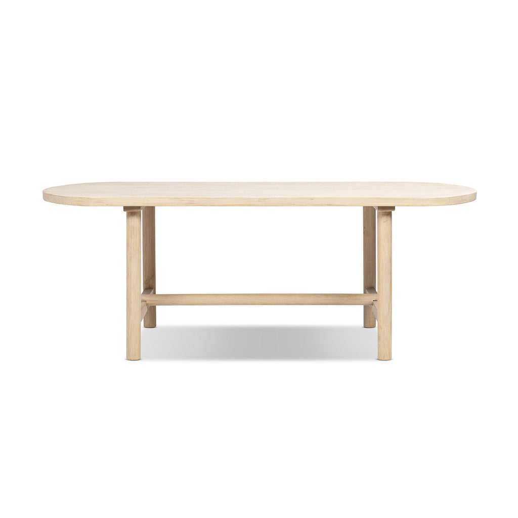 Milo 85" 8-Seat Oval Reclaimed Wood Dining Table