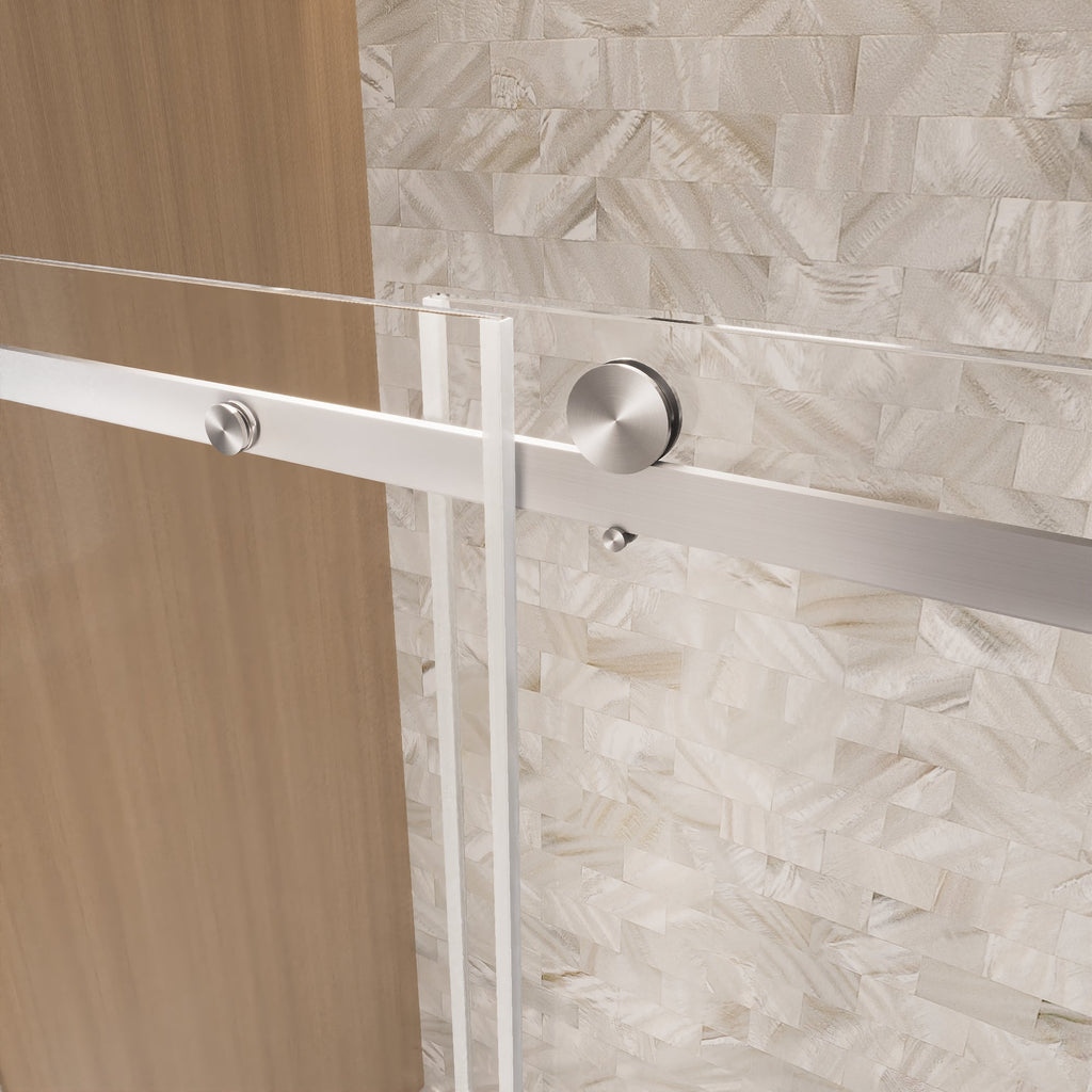 Frameless Single Sliding Shower Door - 48"W x 76"H