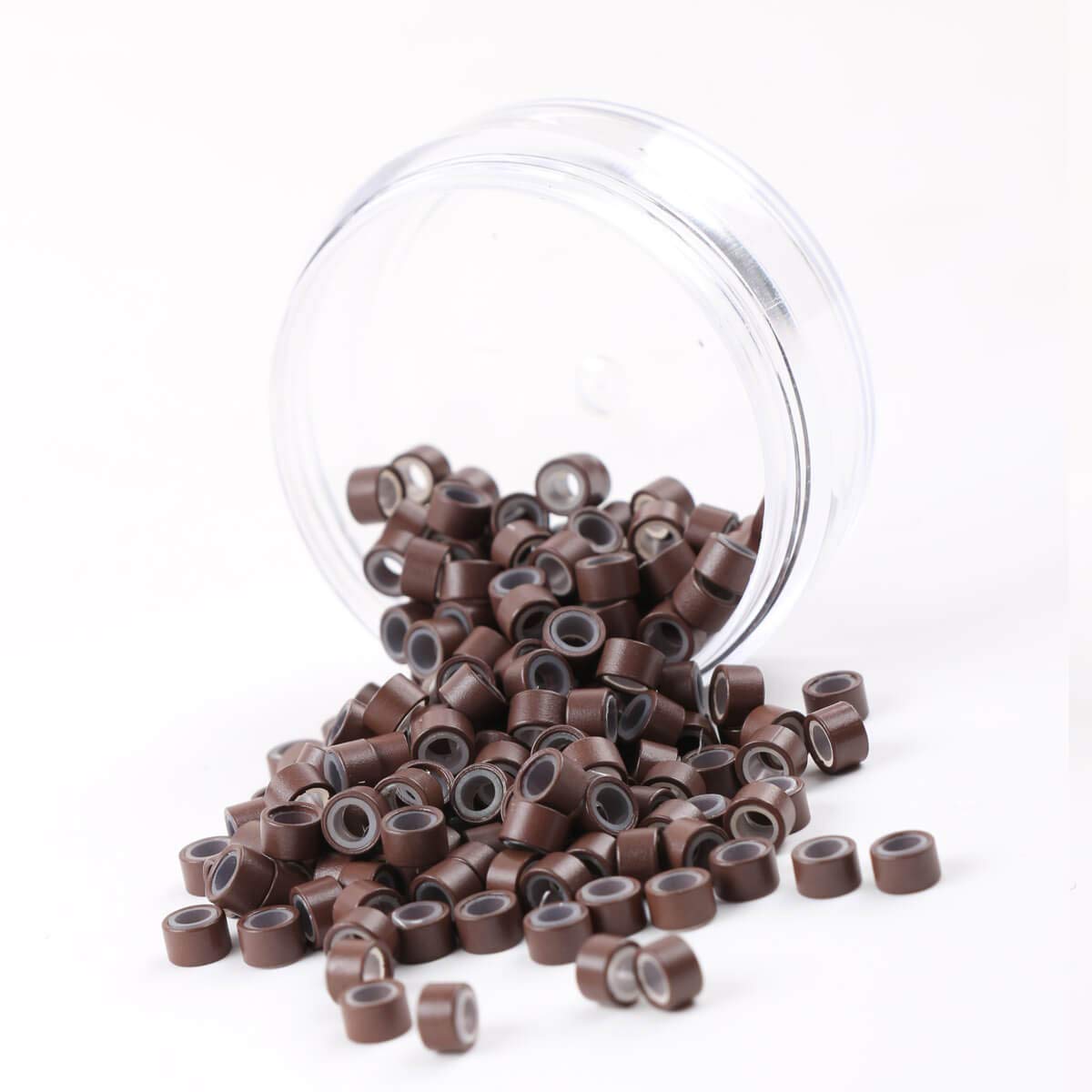 Beaut Micro Ring With Silicone 5 mm (100 pcs) Hair Extension - Choose Color
