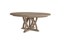 54" Round Dining Table with 18" Removable Leaf