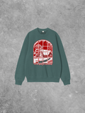 Underground Original Design: Home For Christmas, Puff Boxy Cotton Sweatshirt