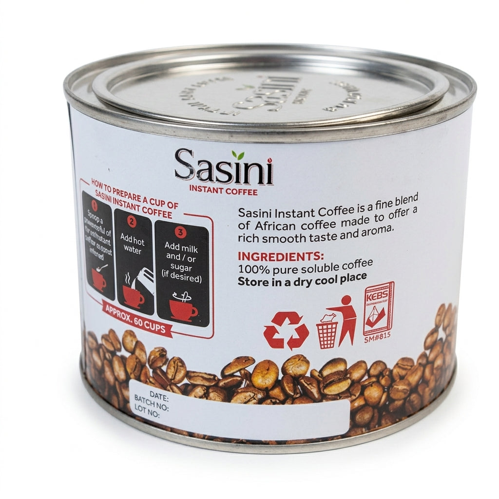 Premium 250g coffee can Sworld Safari Shop authentic medium roast Kenyan coffee best organic morning brew