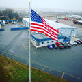 70' Internal Halyard Aluminum Flagpole - Independence Series - 12" x .250"